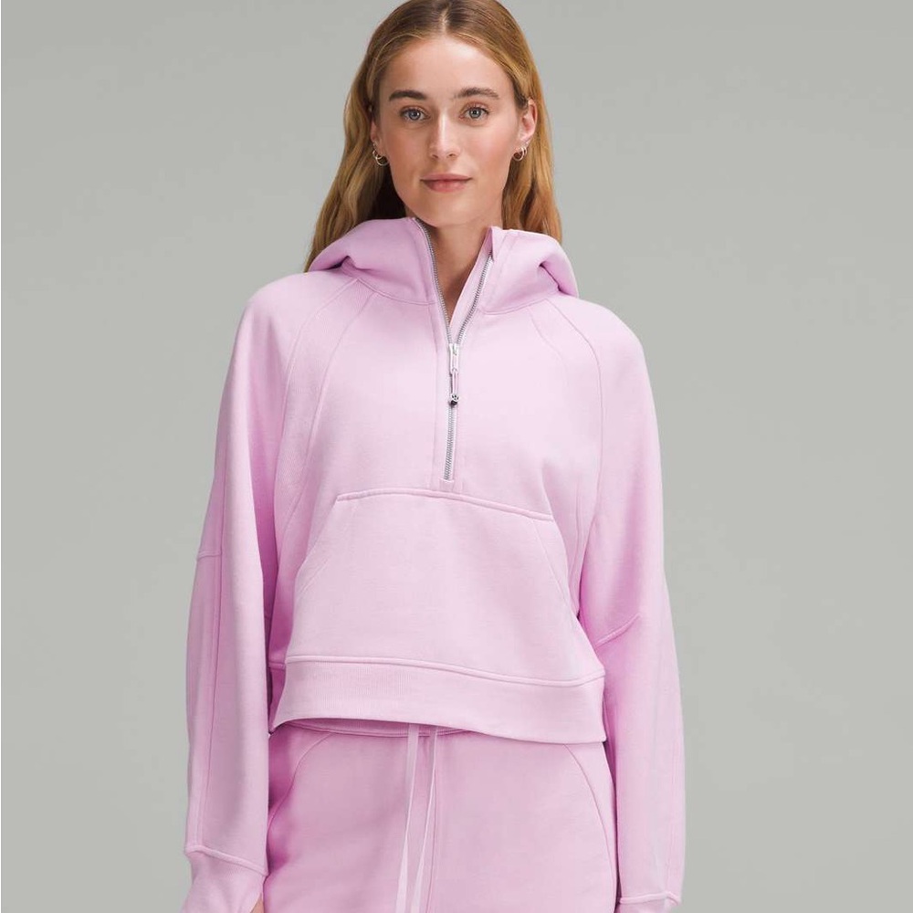 Lululemon Scuba Oversized Half Zip Hoodie XS/S in VitaPink 🩷